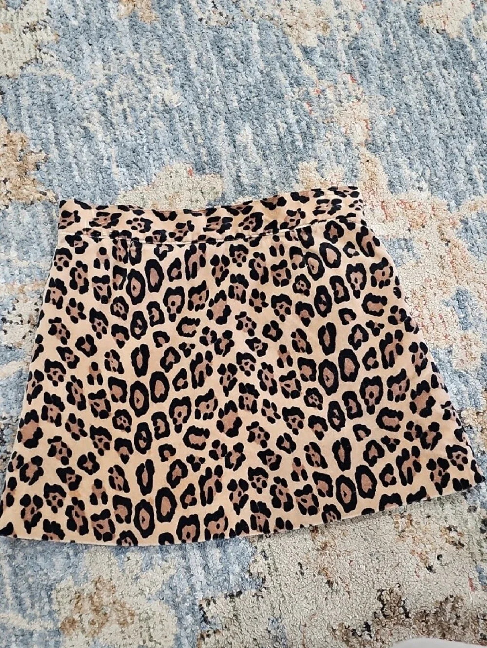 Janie and Jack Leopard Print Mini Skirt - Beige and Black